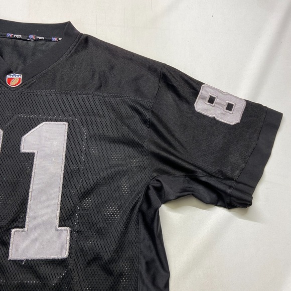 VTG 90's BX Sports Oakland Raiders #81 Football Jersey Men's XL Black - Picture 6 of 14